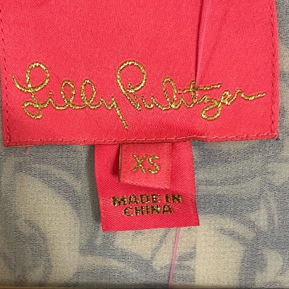 Lilly Pulitzer MarilinaTunic Blue Haven Raising Shell Dress, Sz. XS NWOT - Picture 8 of 15